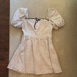 Reformation Polka Dot Baby Doll Dress